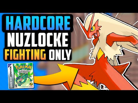CAN I BEAT A POKÉMON EMERALD HARDCORE NUZLOCKE WITH ONLY FIGHTING TYPES!? (Pokémon Challenge)