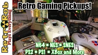 Retro and Modern Game Haul Jan 2017 PS2, NES, SNES, NDS Dreamcast, NDS Wii and More!