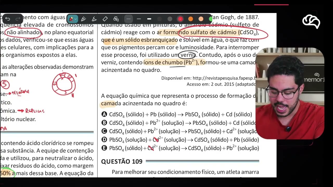 Resolução em Vídeo — Questão 108 ENEM 2025 Belém