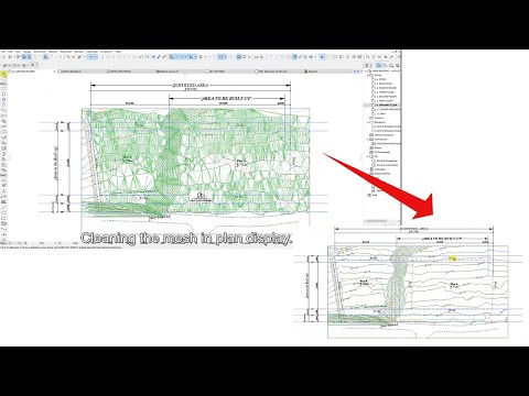 # ArchiCAD tip; #ArchiCad mesh tool; Cleaning the mesh in plan View