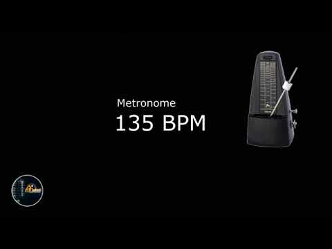 135 BPM (Beats Per Minute) Metronome Click 10 minute track