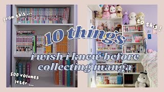 10 things i wish i knew before collecting manga // manga gui