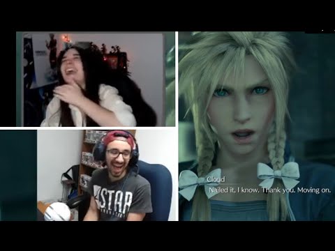 Streamers Reacting to Cloud ''Nailed it, I know. Thank you. Moving on'' - Final Fantasy VII Remake