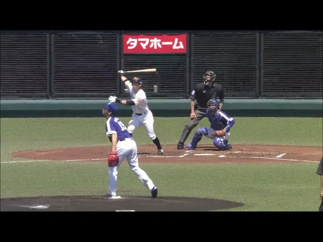 【ファーム】さすがの一発!! ホークス・長谷川勇の先制3ランHR!!  2018/4/19 H-D(ファーム)