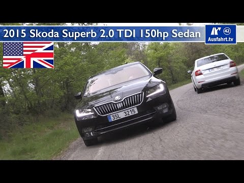 2015 Skoda Superb 2.0 TDI 150 hp Sedan - Test, Test Drive and In-Depth Car Review (English)