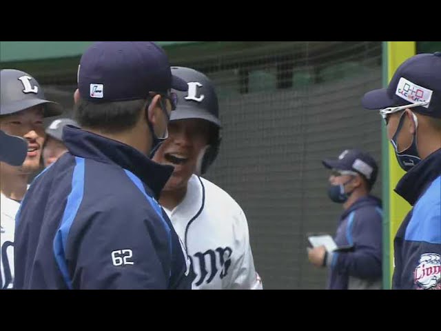【ファーム】まるで弾丸!! ライオンズ・渡部の同点2ランホームラン!! 2021/4/8 L-F(ファーム)
