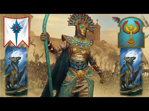 Is DOUBLE DRAGON VIABLE? High Elves Vs Tomb Kings. Total War Warhammer 2, Multiplayer