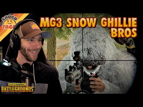MG3 Snow Ghillie Bros ft. Swagger - chocoTaco PUBG Duos Gameplay