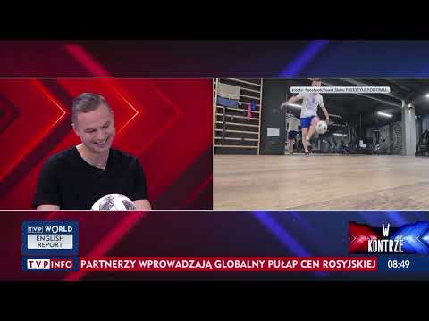 Mistrz świata w freestyle football Paweł Skóra gościem TVP Info ⚽️🤸