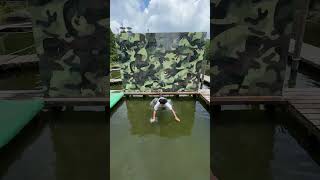 男性は絶対に渡れないと噂の壁 #グリーニア #アスレチック