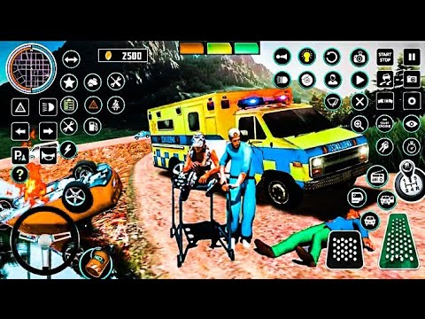 Ambulance Rescue Driving Simulator - Offroad Van Emergency Helicopter Drive - Android GamePlay