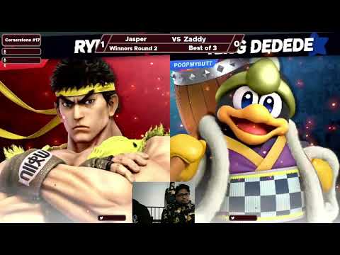 Jasper (Ryu) vs ZADDY - Crimes of Adobo (Sheik, King Dedede) - Winners Round 2 - Cornerstone #17