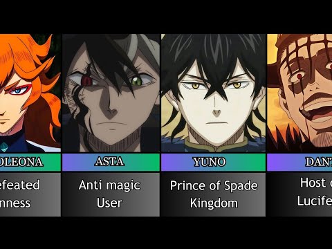 Top 30 Strongest Characters in Black Clover #anime #blackclover #asta
