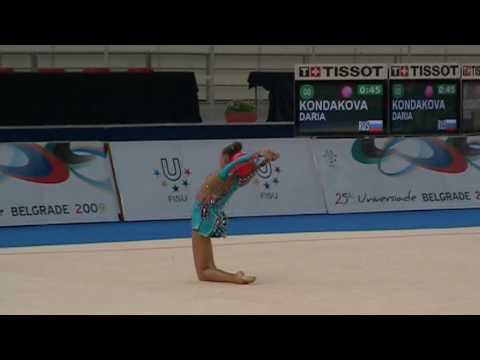 Universiade Belgrade 2009 Rhythmic Gymnastics Finals KONDAKOVA Daria RUS Ball
