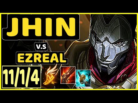 JUZINHO (JHIN) vs EZREAL - 11/1/4 KDA BOTTOM ADC CHALLENGER GAMEPLAY - BR
