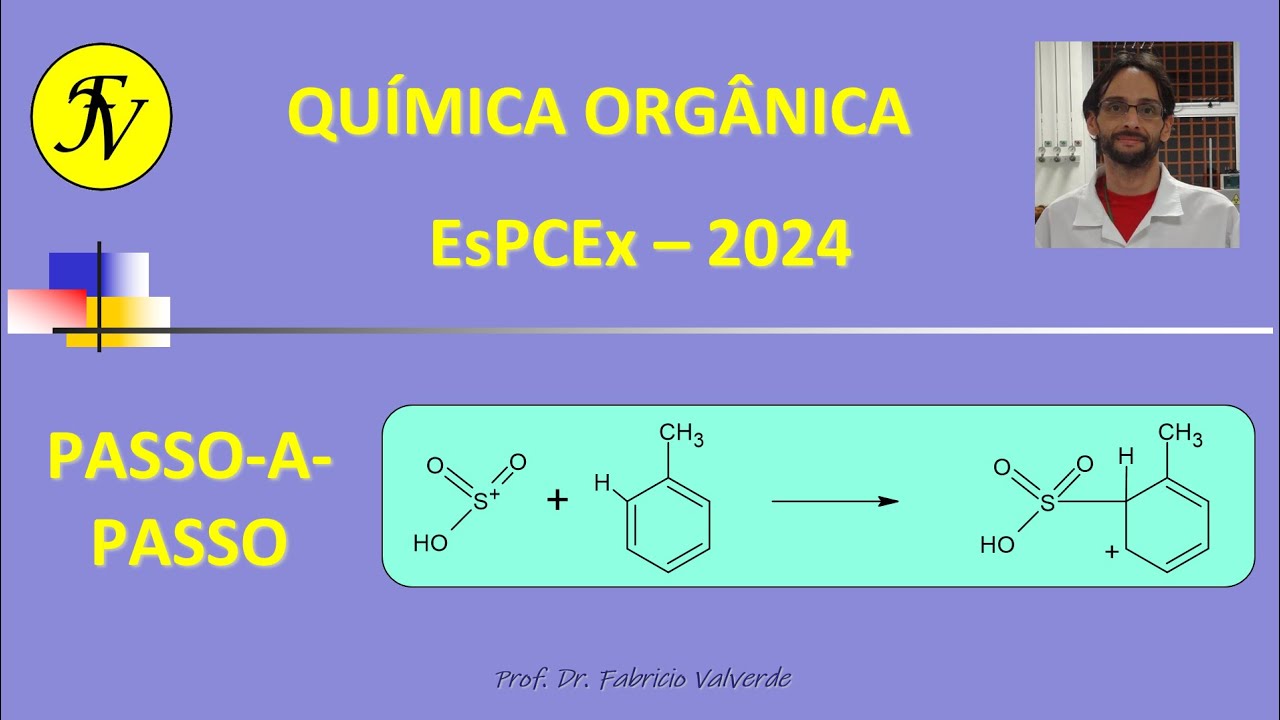 Questão EsPCEx 2024 - Química orgânica - Ácido sulfônico e detergentes biodegradáveis