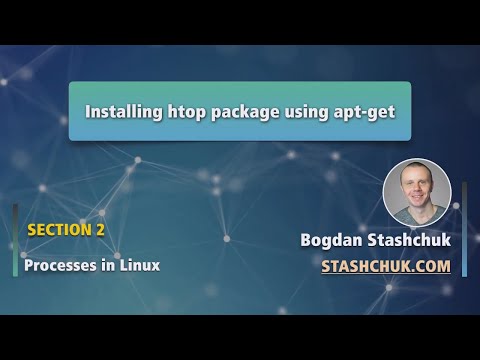 Linux Tutorial 13 Installing htop package using apt get