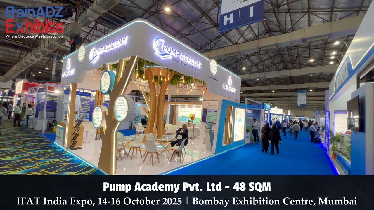 Pump Academy Pvt. Ltd. at IFAT India Expo 2025 – Designed & Built by BrainADZ Exhibits