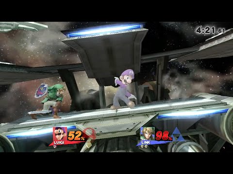 Laf. Sm4sh Bi-Weekly 2 - Co-op (Diddy Kong/Luigi) vs. Lonk (Link)
