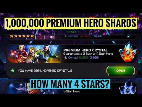 1,000,000 premium hero shards opening| marvel contest of champions