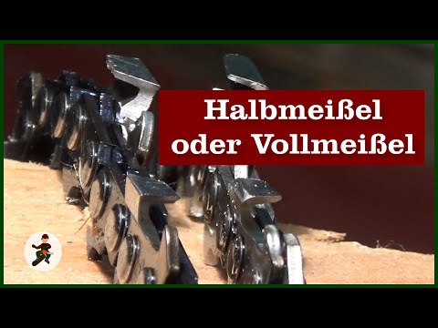 Semi-chisel and full chisel saw chain