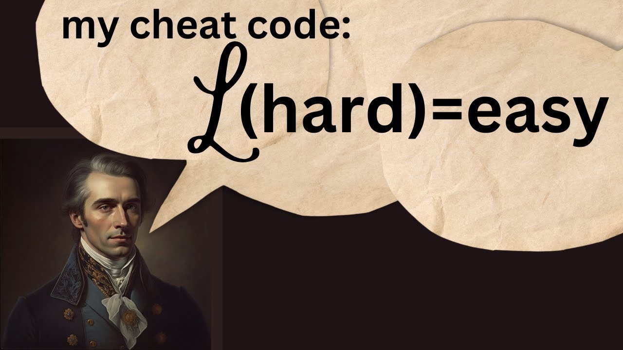 The Laplace transform cheat code.