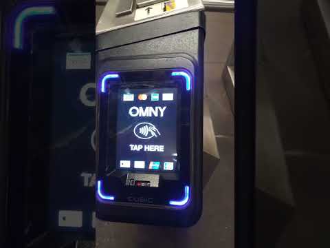 NYC MTA New subway train fare payment system OMNY Tap- and -Go #shorts