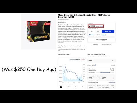 Mega Evolution Booster Boxes Hit Rock Bottom And Rebound to $270