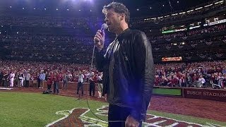 Connick Jr. performs the national anthem