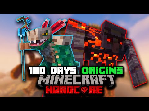 100 Days of Hardcore Minecraft But My Origin Is Random...