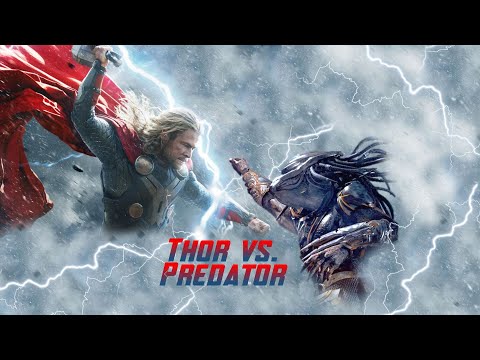 Thor vs. Predator (Mashup Fight Scene)