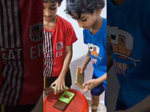 kunafa chocolate 🍫 opening #food #shorts