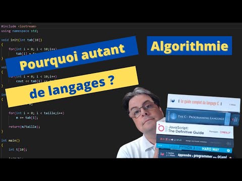 Algorithmie Tour d horizon des langages de programmation