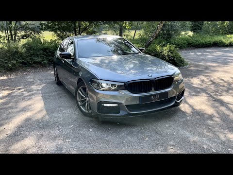 BMW G30 520D M SPORT WITH FRONT LIP FINISHED IN BLUESTONE METALLIC!