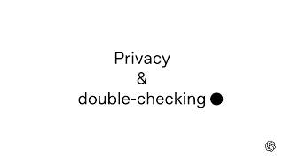 ChatGPT Privacy: What Not to Share and When to Double-Check | OpenAI Academy