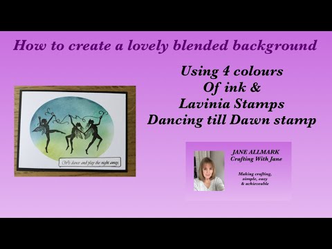 Beautiful fairy card using 4 colours of ink & Lavinia Stamps Dancing Till Dawn stamp