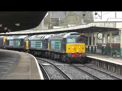 57011/57007 with 37194/20308 DIT 6K73 Sellafield - Crewe flasks 12th June 2013