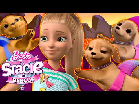 Floor is lava with Barbie & Stacie!