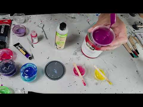 67. SheleeArt Bloom Recipe Part 2, Cell Activator and Mixing Paints - Acrylic Pouring - Fluid Art
