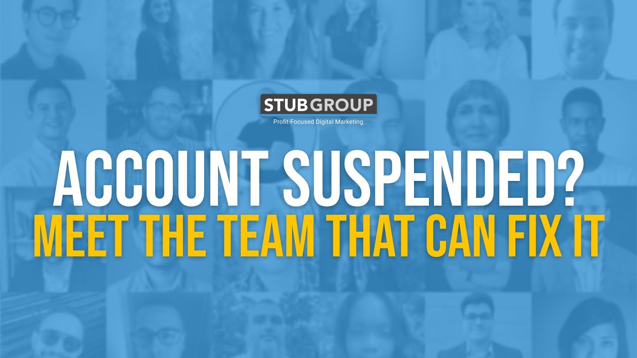 Watch: Choose StubGroup to Get Your Google Ads Unsuspended