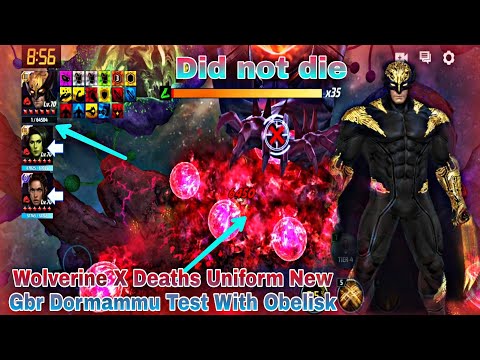 Wolverine X Deaths Uniform New Gbr Dormammu Test With Obelisk - Marvel Future Fight