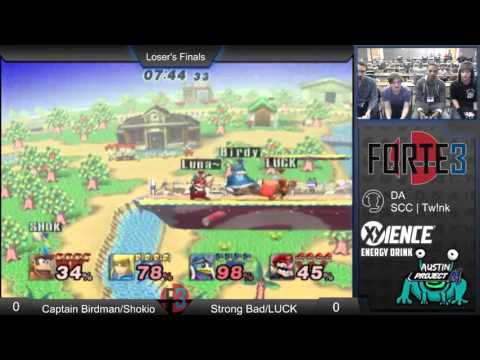 Forte 3-Captain Birdman/Shokio (Blue) vs Strong Bad/Luck (Red) LFs