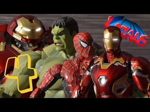 IRONMAN STOP MOTION Part 4 with SPIDERMAN HULK & HULKBUSTER