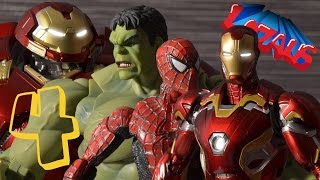 Download lagu IRONMAN STOP MOTION Part 4 with SPIDERMAN HULK & HULKBUSTER mp3