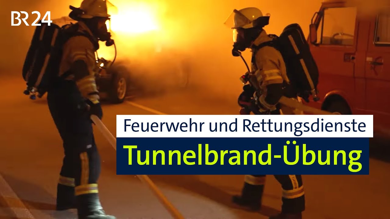 Tunnel Farchant: Sperrung für Feuerwehrübung – Einsatz realistischer Pyrotechnik | Abendschau | BR24