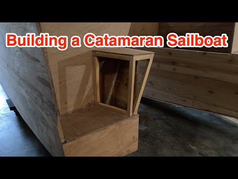 DIY Sailboat - Progress on stern steps.