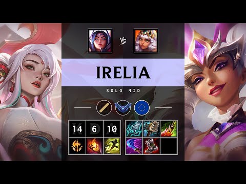 Irelia Mid vs Qiyana: Unstoppable - EUW Diamond Patch 25.S1.1