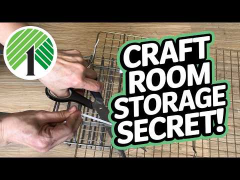 Dollar Store CRAFT ROOM HACK! Easy Door Organizer DIY