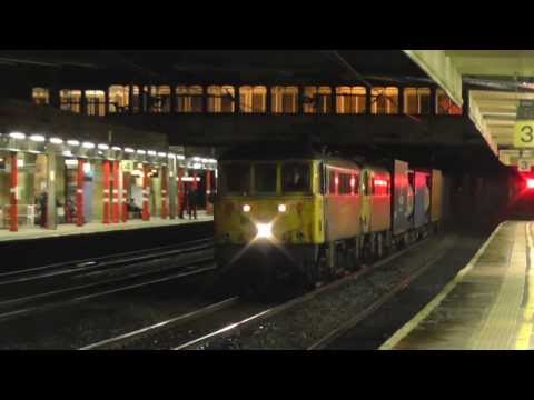 Class 86 action, on the liners, 4th February 2014 SPARKS FLYING !!