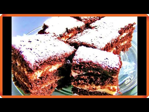 Prajitura de post cu foi de cacao si crema de vanilie #578